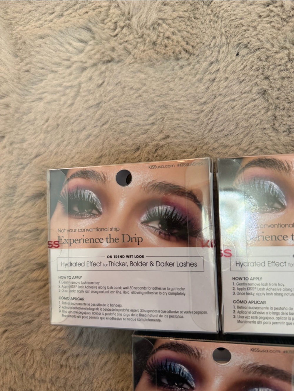 Lot of 3 Kiss Lash Drip Eye Lash 3D Effect With A Wet Drama - New In Packaging - Picture 7 of 8
